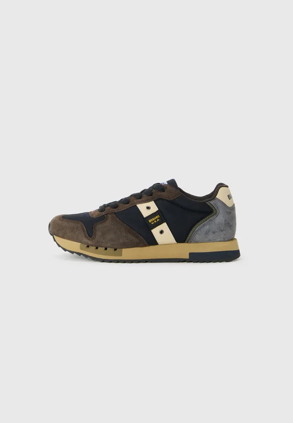 QUEENS - Sneaker low - navy/brown