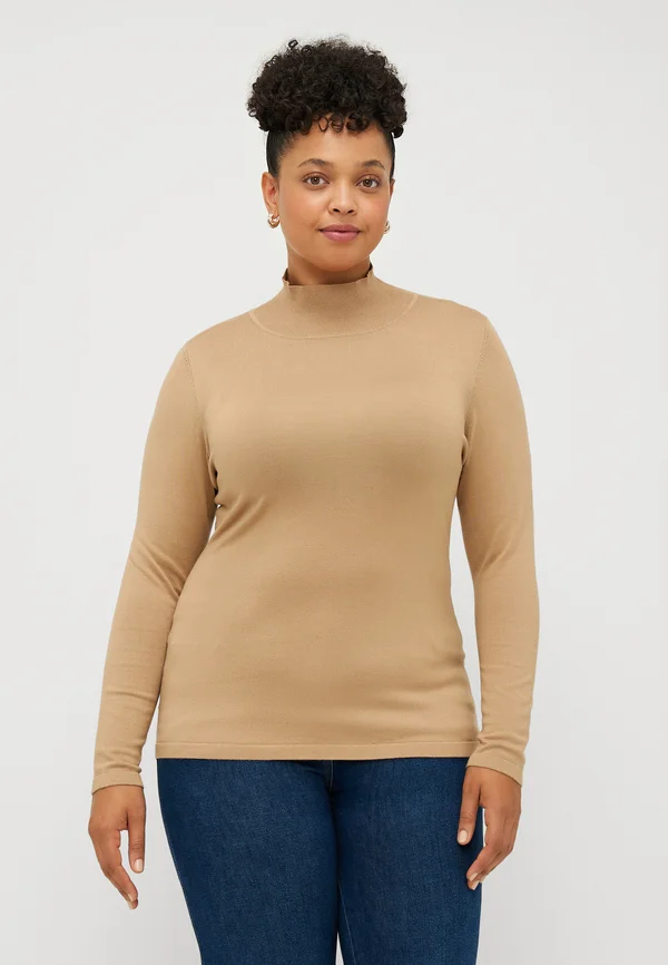 QUIETO - Strickpullover - cammello