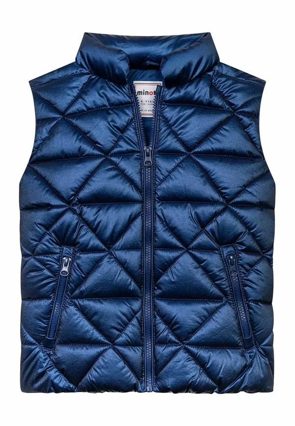 QUILTED FUNNEL NECK - Weste - dark blue