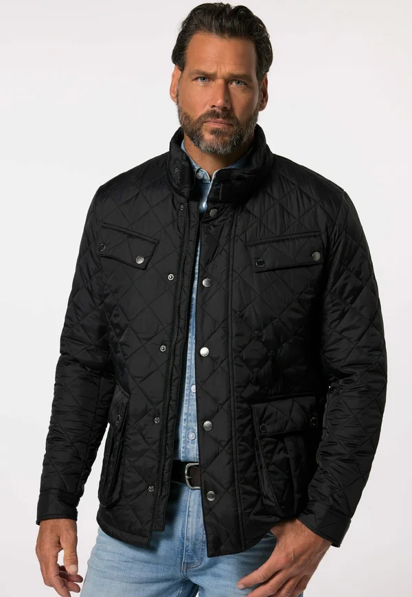 QUILTED MULTIPLE POCKETS - Übergangsjacke - black