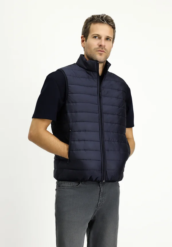 QUILTED PUFFER - Weste - dark navy blue
