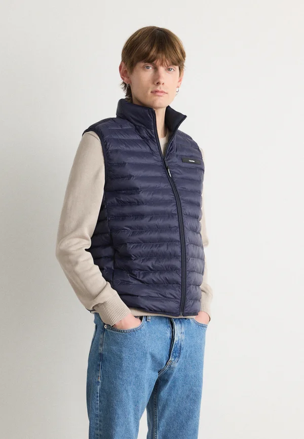QUILTED VEST - Weste - night sky
