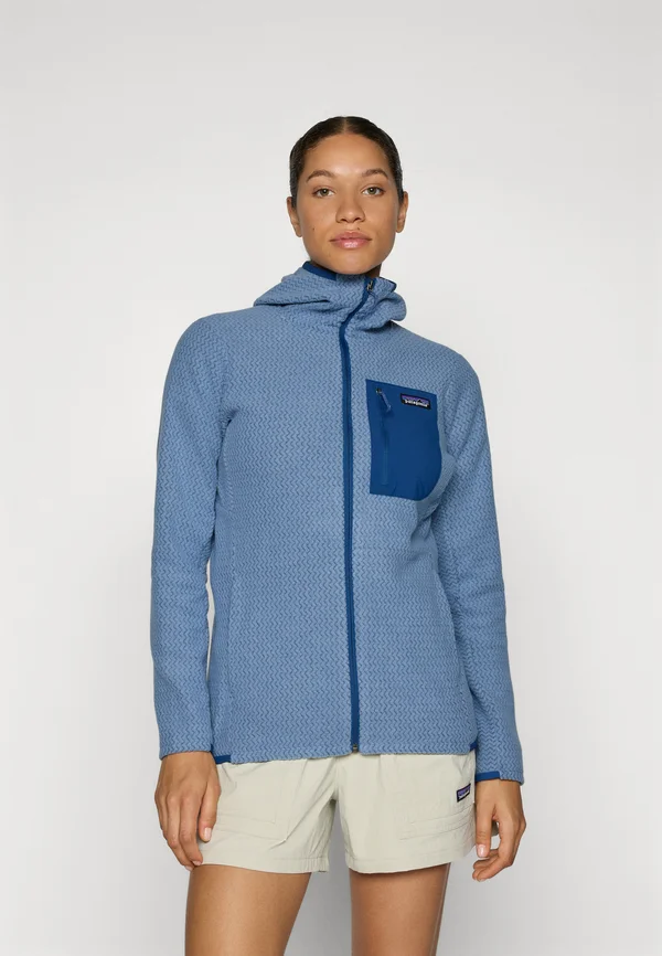R1 AIR FULL ZIP HOODY - Fleecejacke - barnacle blue