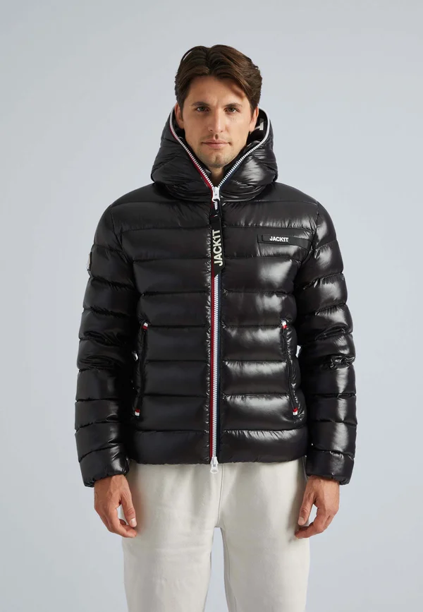 R3D Tricolore Zip - Daunenjacke - black
