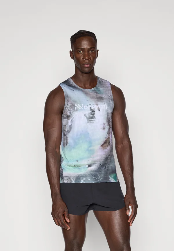 RACE TANK NATURE PRINT - Top - green/black