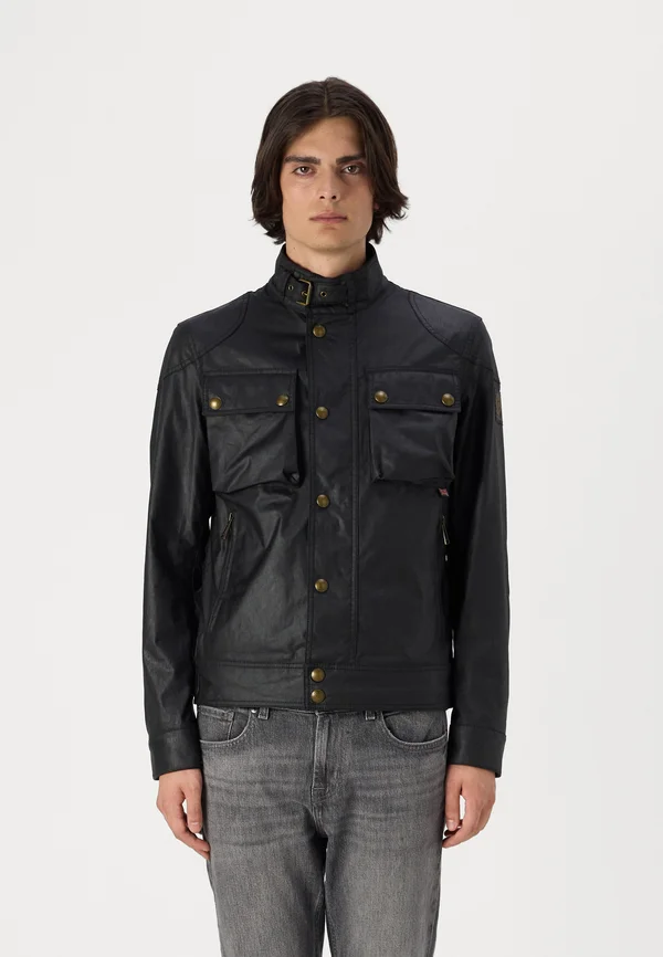 RACEMASTER JACKET - Kunstlederjacke - black