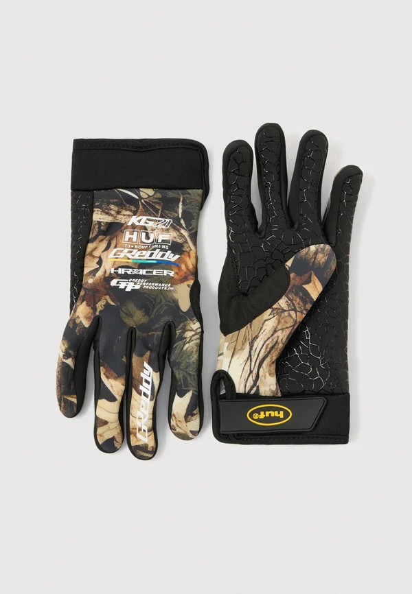 RACING GLOVES UNISEX - Fingerhandschuh - green/brown