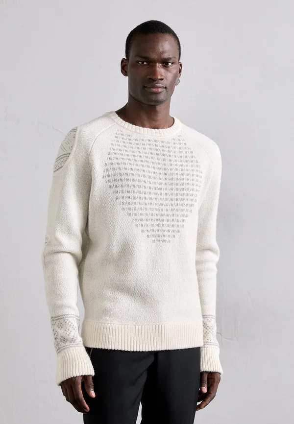 RAED - Strickpullover - off white/grey