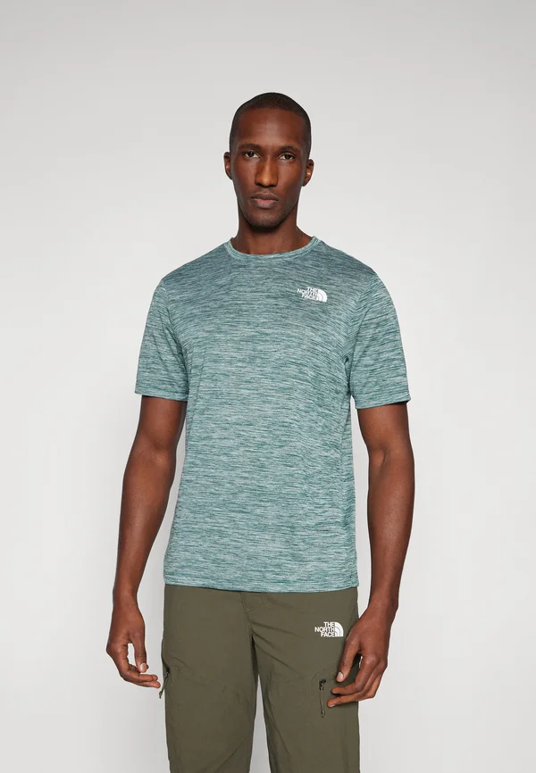 RAGER TEE - Sport T-Shirt - deep nori/light heather