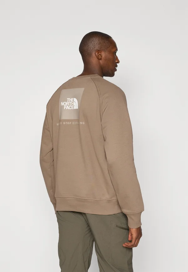 RAGLAN BOX CREW - Sweatshirt - mocha brown/mushroom grey