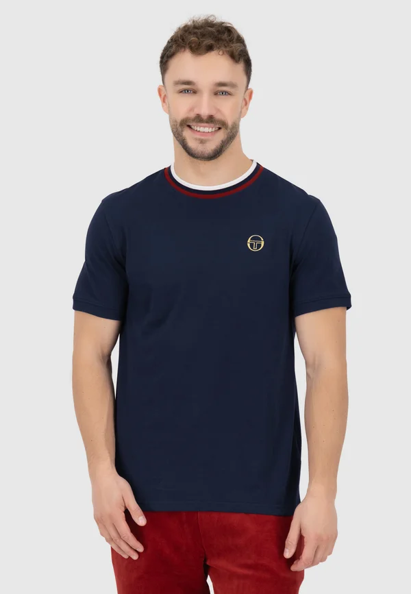 RAINER TEE - T-Shirt basic - maritime blue sun dried tomato