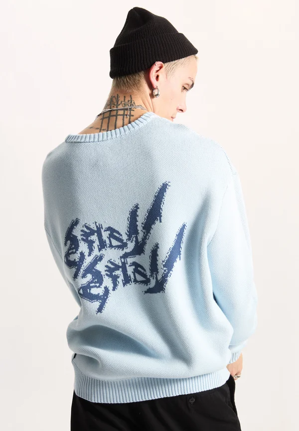 RAINSTINCT MIRROR ER - Strickpullover - medium blue