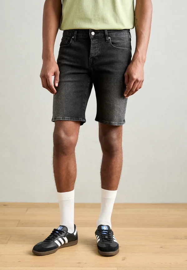 RALSTON SLIM FIT - Jeans Shorts - black night