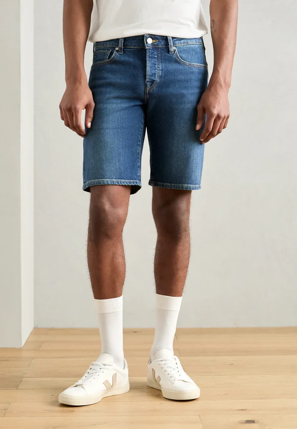 RALSTON SLIM FIT - Jeans Shorts - classic blue