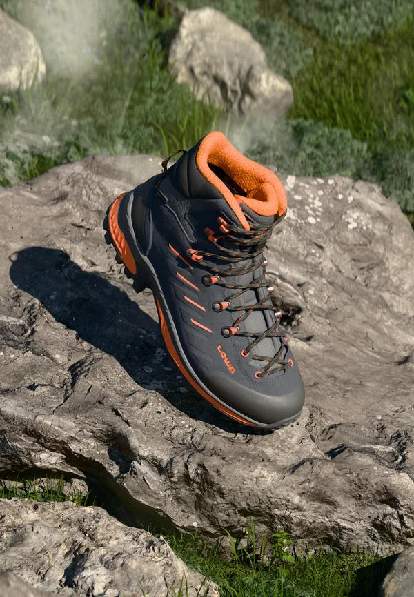 RANDIR GTX MID - Hikingschuh - navy/flame