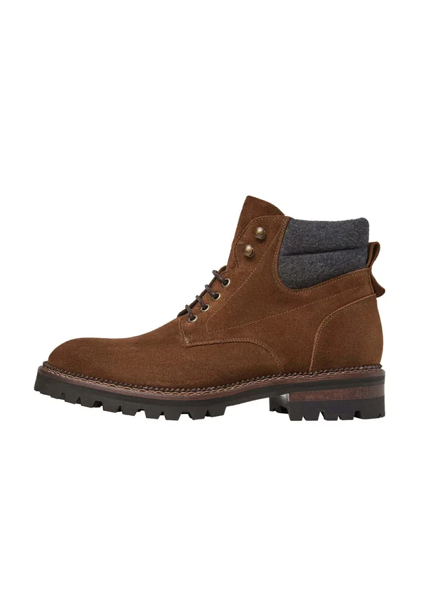 RANGE TRACK - Schnürstiefelette - cognac brown