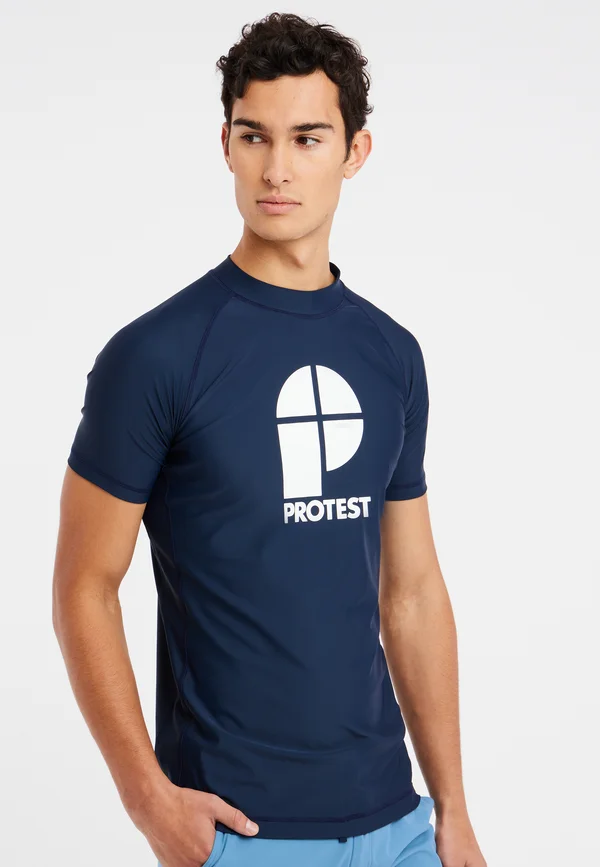 RASHGUARD SHORT SLEEVE - T-Shirt print - night skyblue