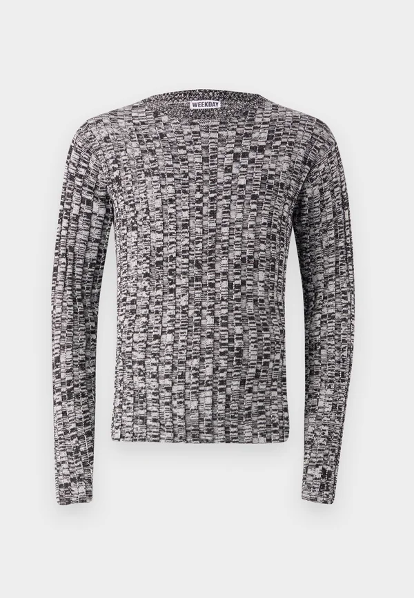 RASMUS SLIM MELANGE  - Strickpullover - black