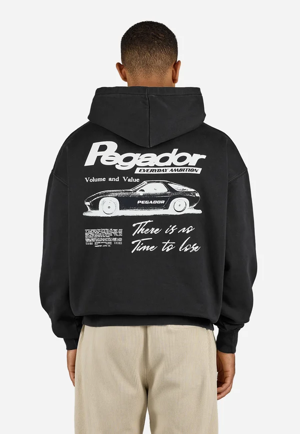 RASUS HOODIE - Kapuzenpullover - vintage black