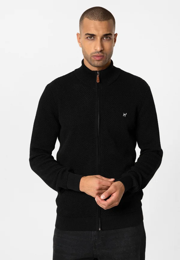 RAUL - Strickjacke - black