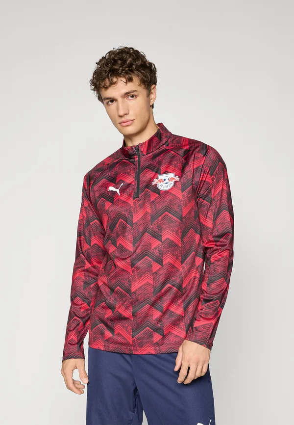 RBL WARM UP 1/4 ZIP TOP - Vereinsmannschaften - black/fast red