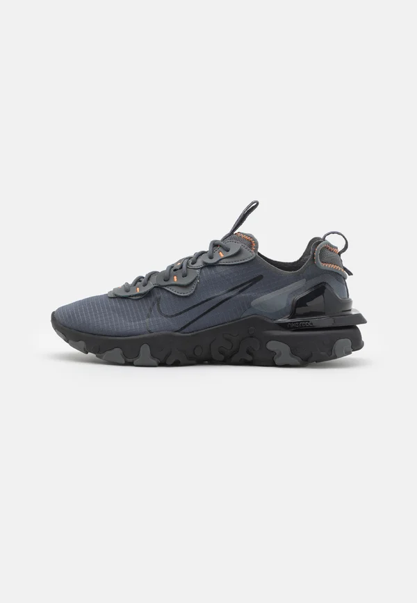 REACT VISION - Sneaker low - iron grey/black/total orange