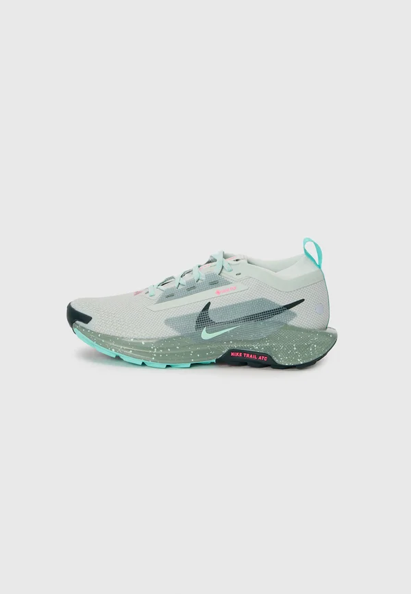 REACTX PEGASUS 5 GTX - Laufschuh Trail - silver-coloured/seaweed/clay green/mint fam/hyper pink