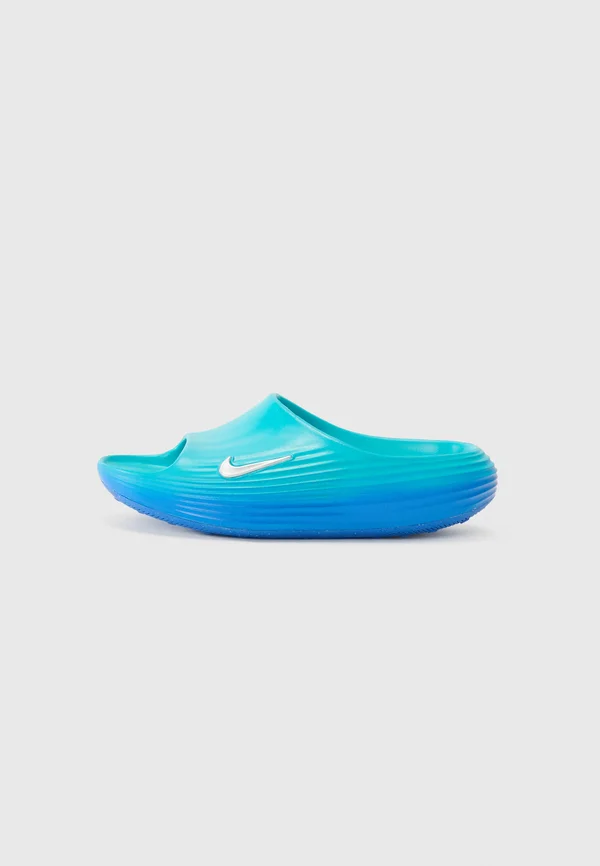 REACTX UNISEX - Badesandale - dusty cactus/mtlc silver-coloured/game royal