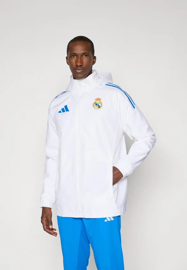 REAL MADRID 25/26 TIRO25 COMPETITION ALL WEATHER JACKET - Vereinsmannschaften - white
