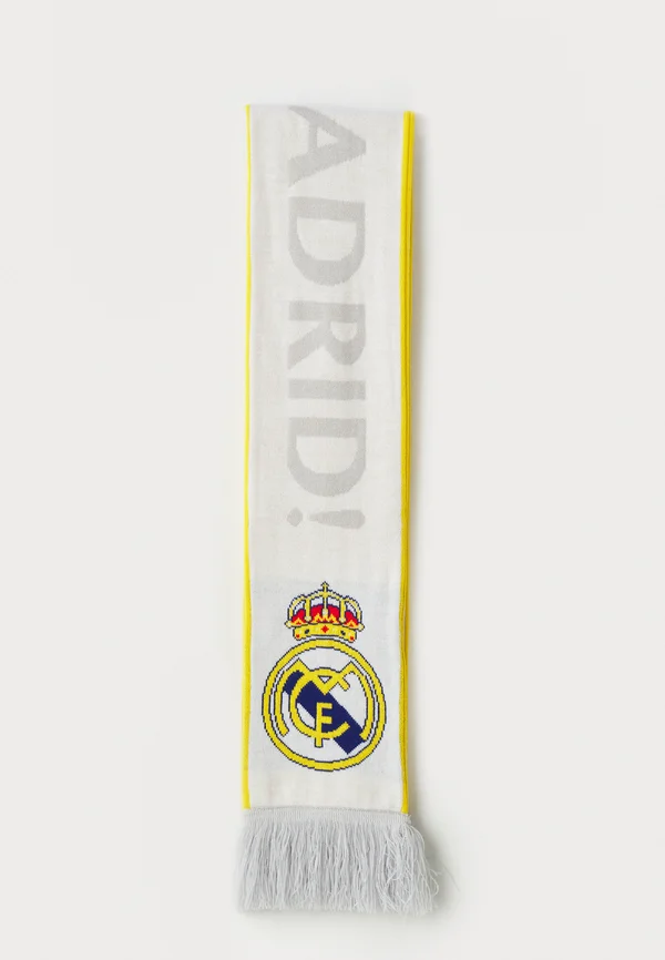 REAL MADRID RMCF HOME SCARF - Vereinsmannschaften - white/bold gold/lgh solid grey