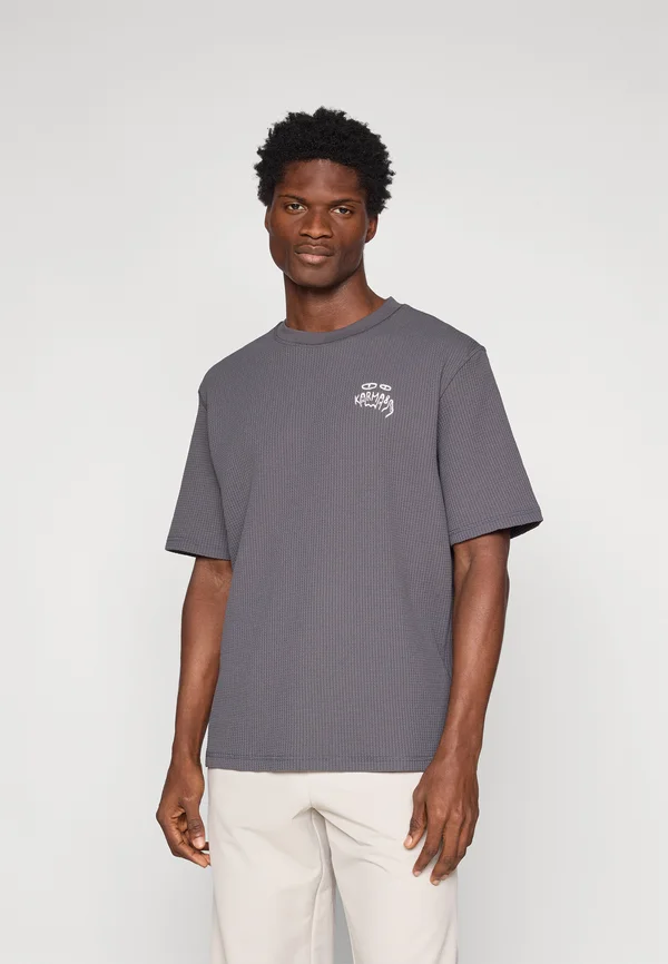 REAL TEE LITE - T-Shirt basic - charcoal