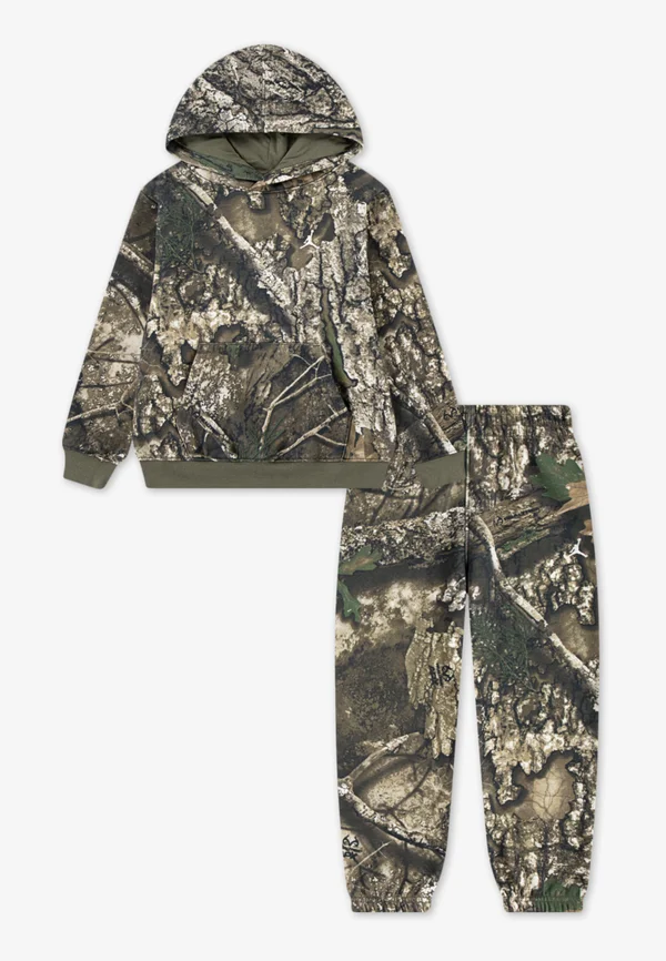 REALTREE SET - Kapuzenpullover - medium olive