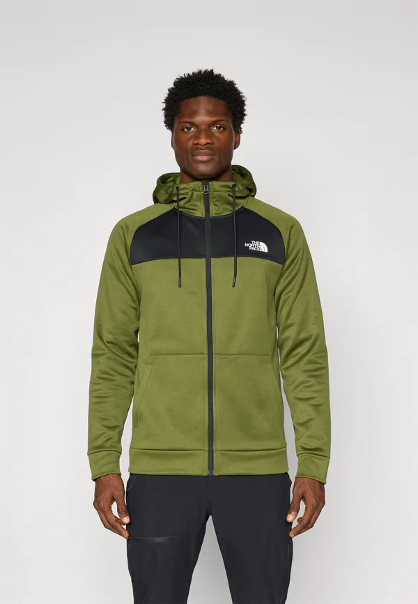 REAXION FULL ZIP HOODIE - Sweatjacke - woodland green/black