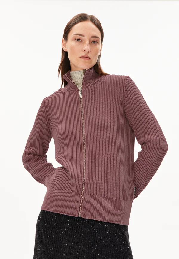 REBECCAA - Strickjacke - dark berry