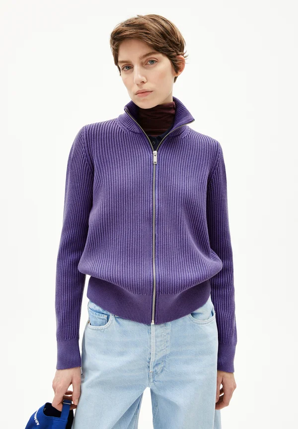 REBECCAA - Strickjacke - indigo lilac
