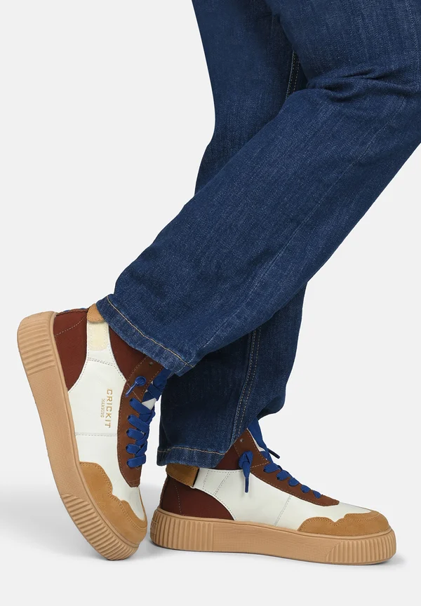 REBEKA - Sneaker high - cognac weiß