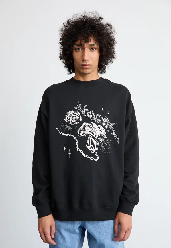 RECTO VERSO CREW - Sweatshirt - black