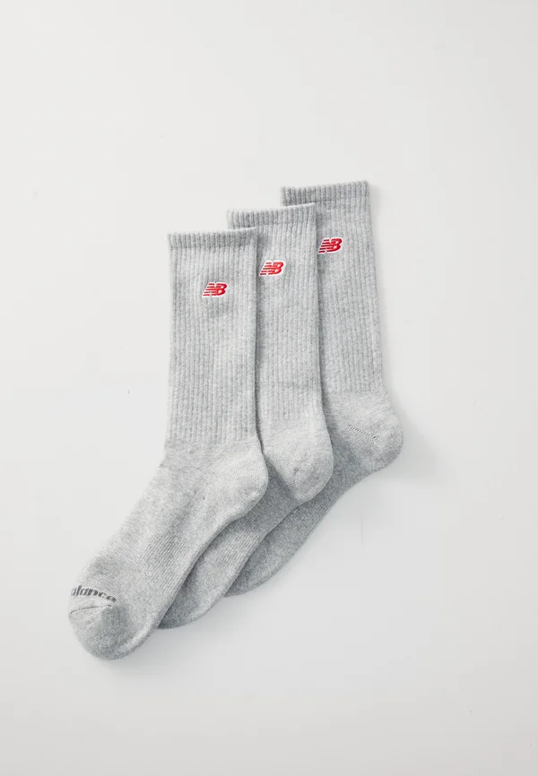 RED PATCH LOGO CREW UNISEX 3 PACK - Socken - grey