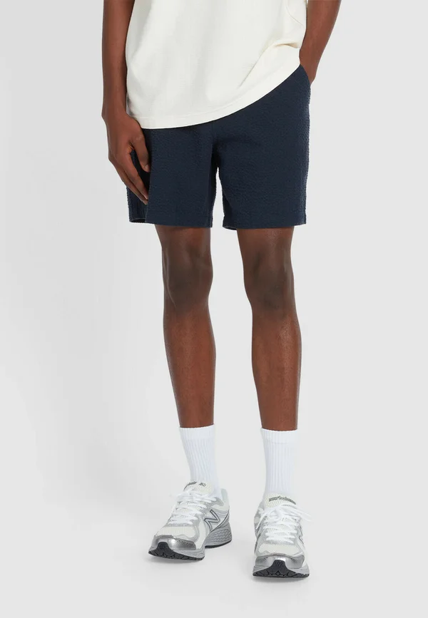 REDWALD SEERSUCKER SHORTS - Shorts - true navy