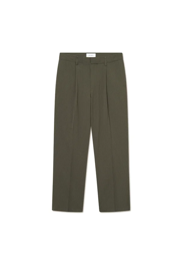 REECE - Anzughose - forest green/light grey
