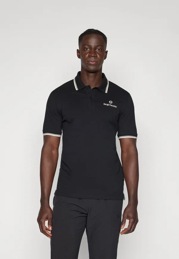 REED - Poloshirt - black/wood ash