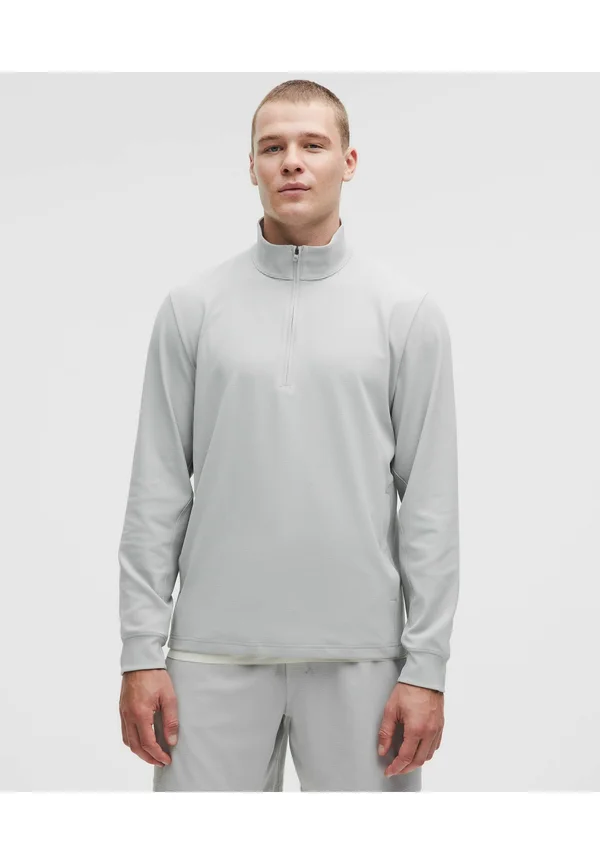 REFLECTIVE KNIT RUNNING HALF ZIP - Strickpullover - white silver drop