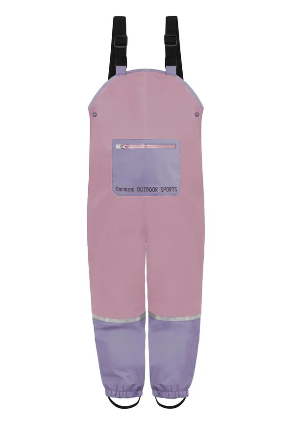 REGENHOSE MIT HOSENTRÄGERN - Regenhose - rosa