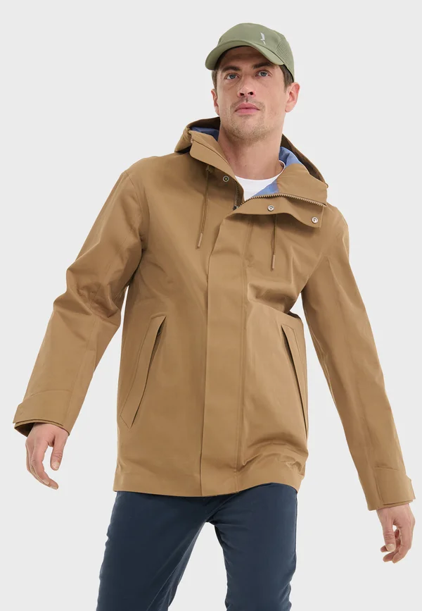 Regenjacke / wasserabweisende Jacke - camel