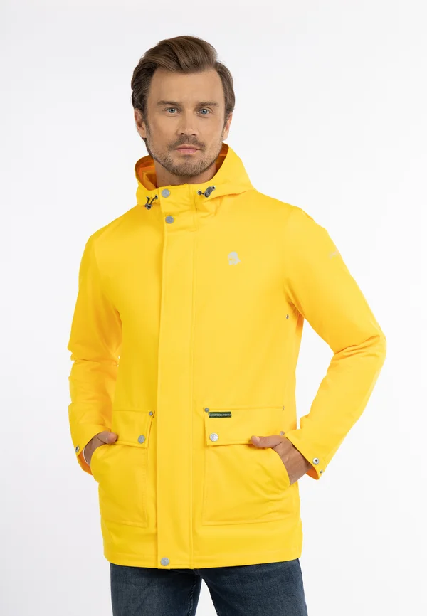 Regenjacke / wasserabweisende Jacke - gelb