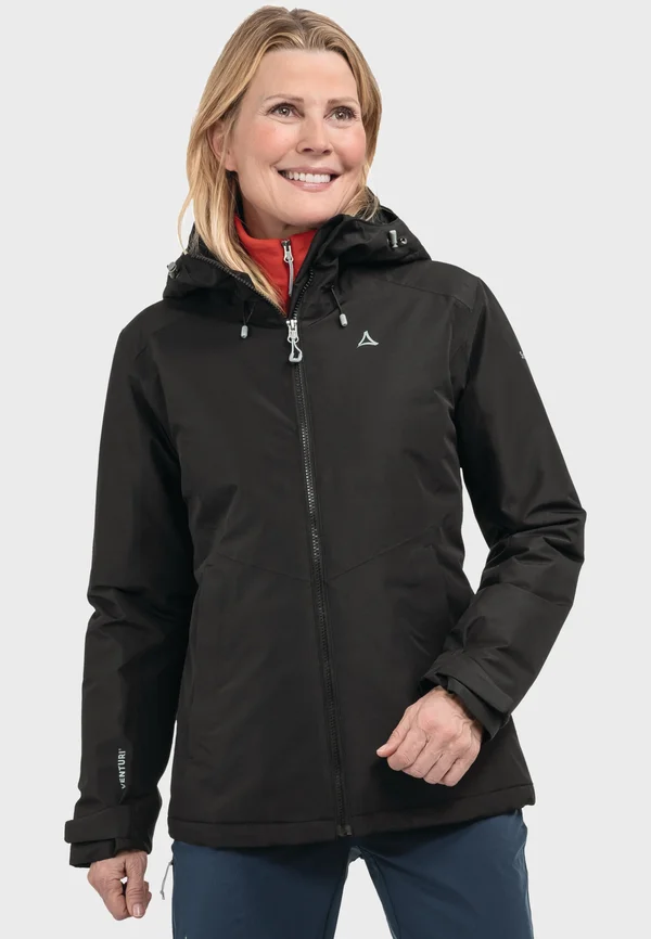 Regenjacke / wasserabweisende Jacke - schwarz