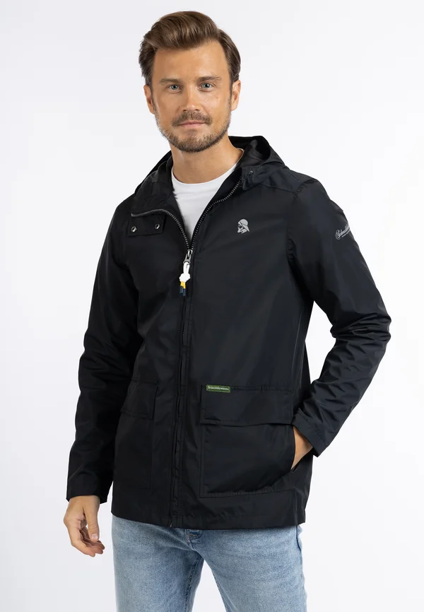 Regenjacke / wasserabweisende Jacke - schwarz