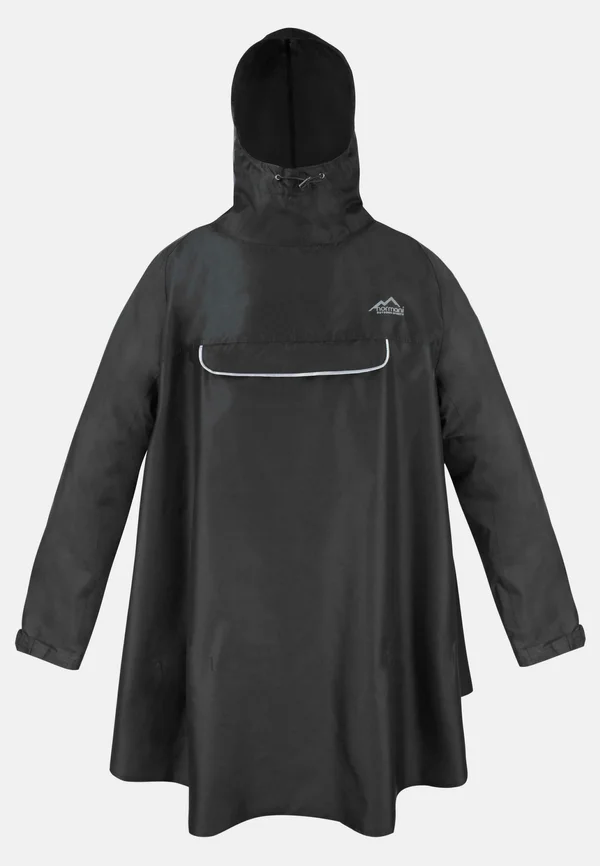 REGENPONCHO - Parka - schwarz