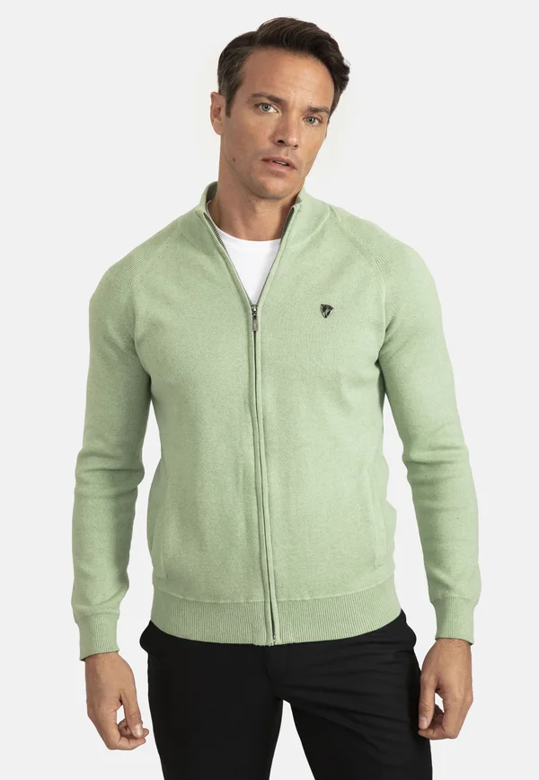 REGLAN SHOULDER 2 POCKET - Strickjacke - light green