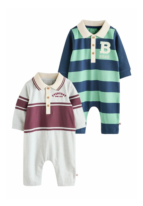 REGULAR FIT - 2 PACK - Jumpsuit - blue green striped